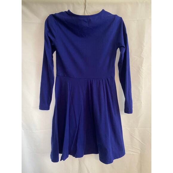The Children's Place Girls Long Sleeve Dress Blue Size Med 7/8 - Picture 2 of 4